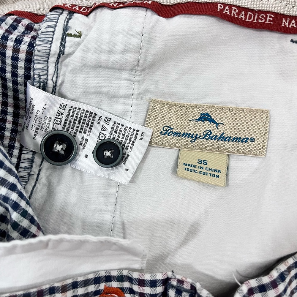 Tommy Bahama Paradise Nation Shorts Mens 35 Seersucker Cotton Multi Color EUC - Picture 6 of 7
